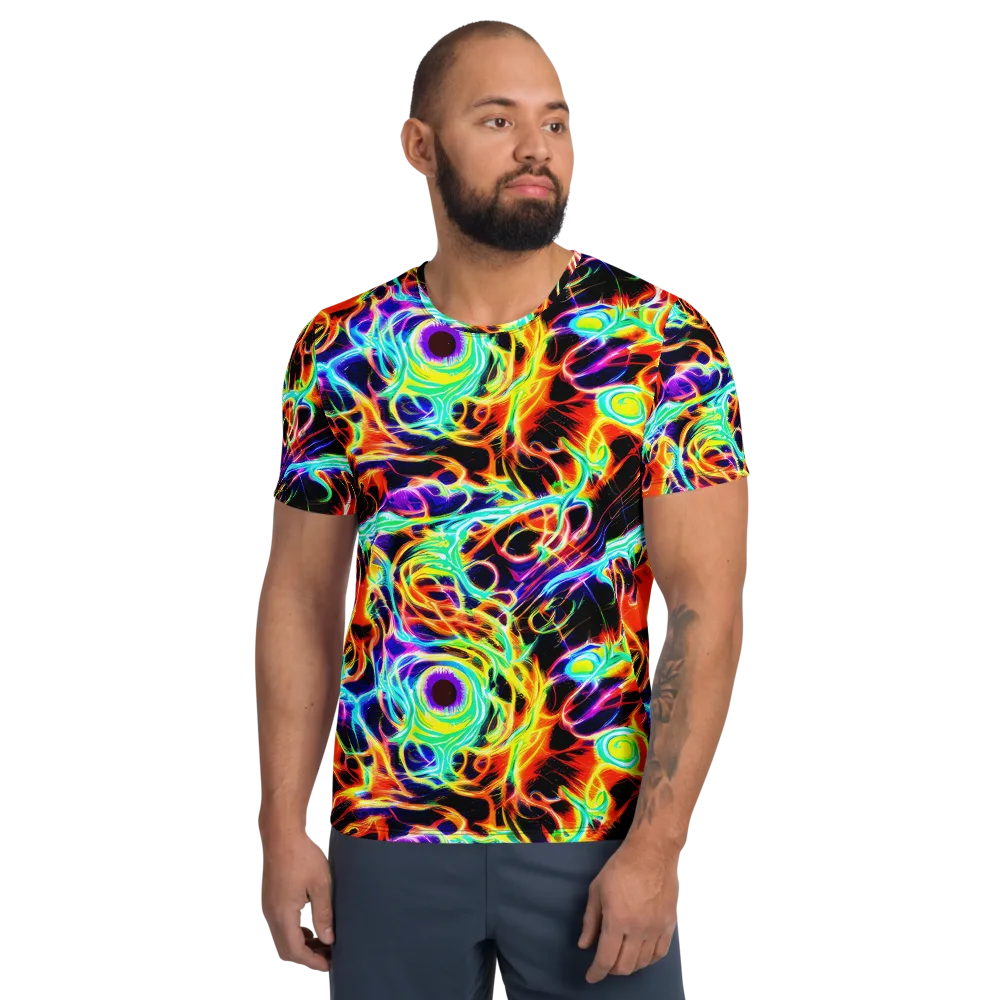 Nightflash on Men's Athletic T-Shirt — Front