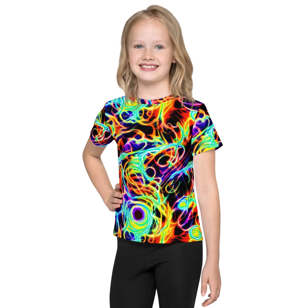 Nightflash on Kids Crew Neck T-Shirt — Front