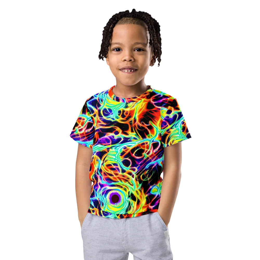 Nightflash on Kids Crew Neck T-Shirt — Front