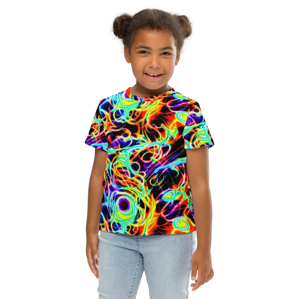 Nightflash on Kids Crew Neck T-Shirt — Front