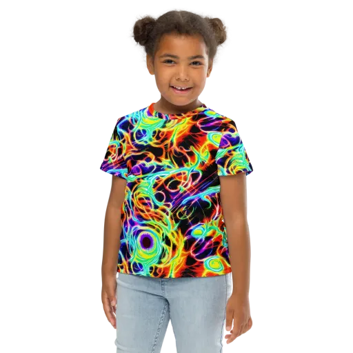 Nightflash on a Kids Crew Neck T-Shirt