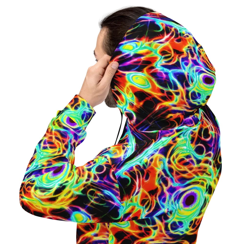 Nightflash on Hoodie — Back