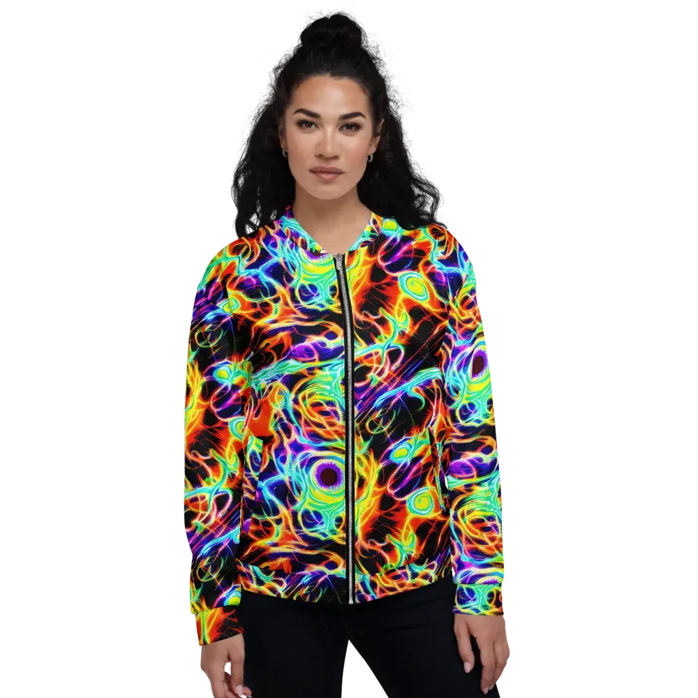 Nightflash on Bomber Jacket — Front
