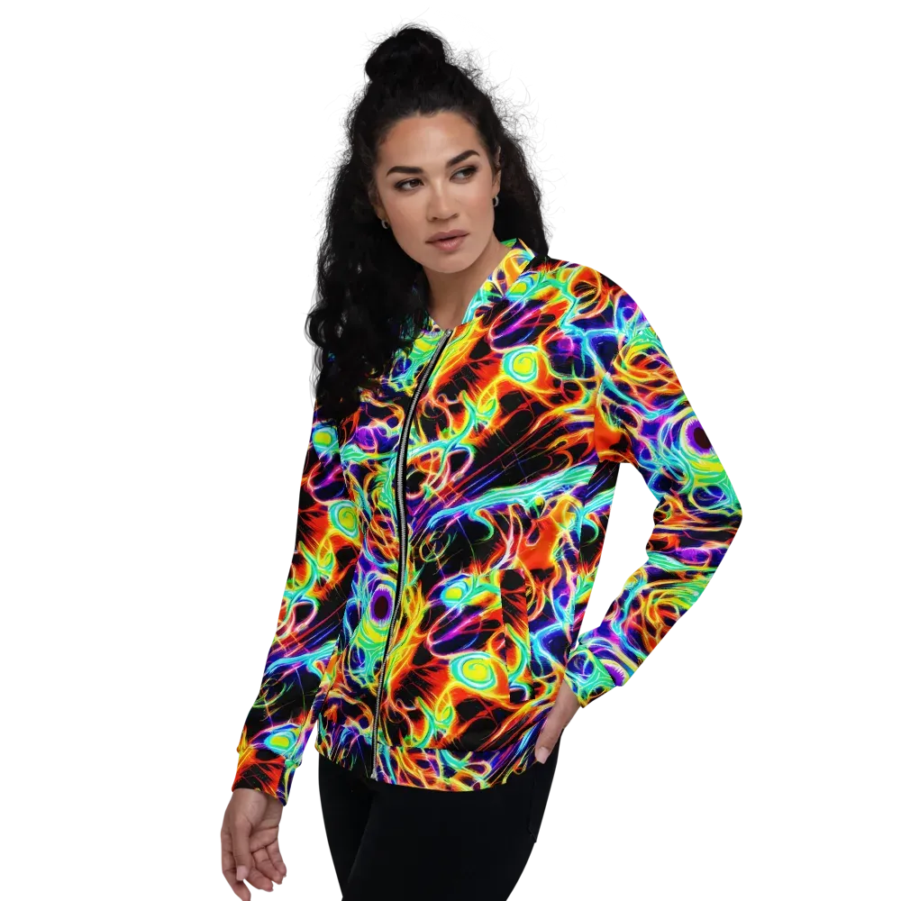 Nightflash on Bomber Jacket — Left