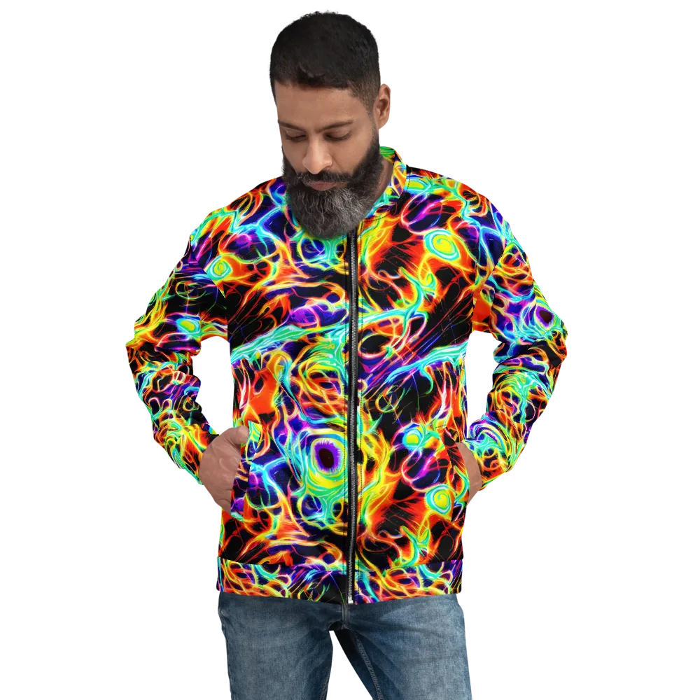 Nightflash on Bomber Jacket — Front