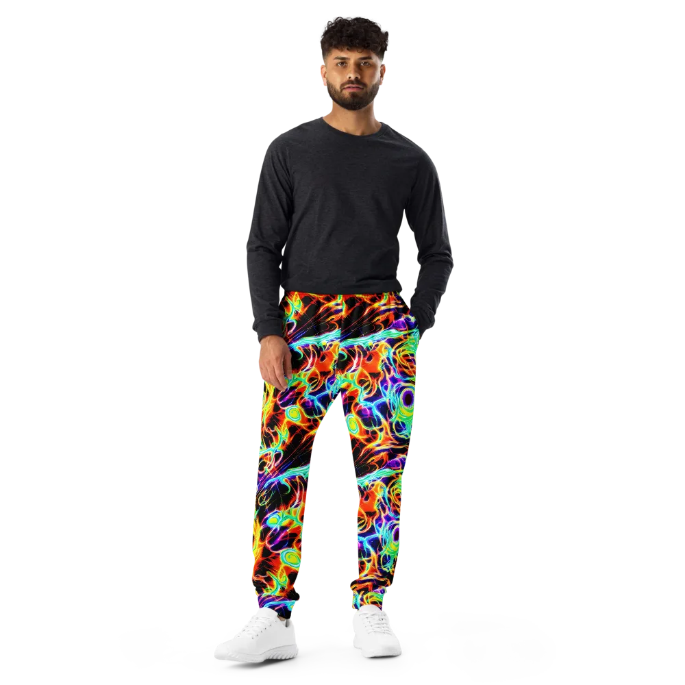 Nightflash on Men's Joggers — Front