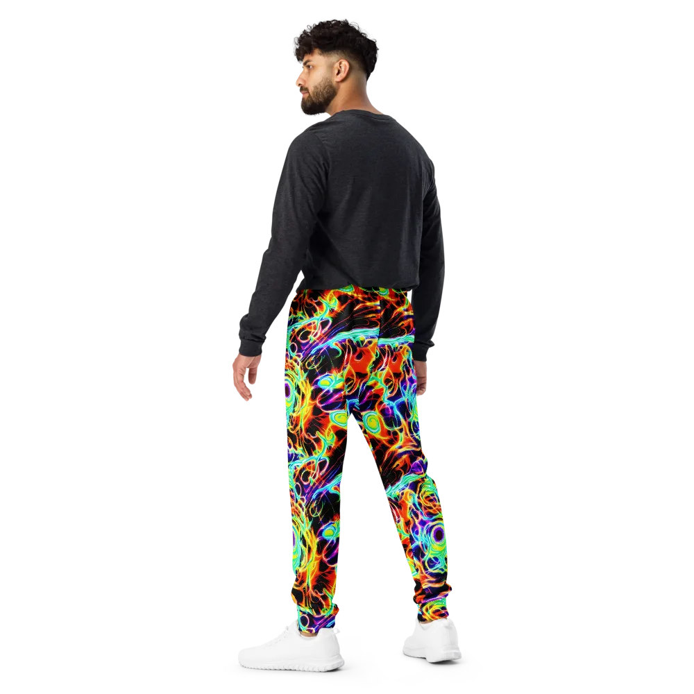 Nightflash on Men's Joggers — Back