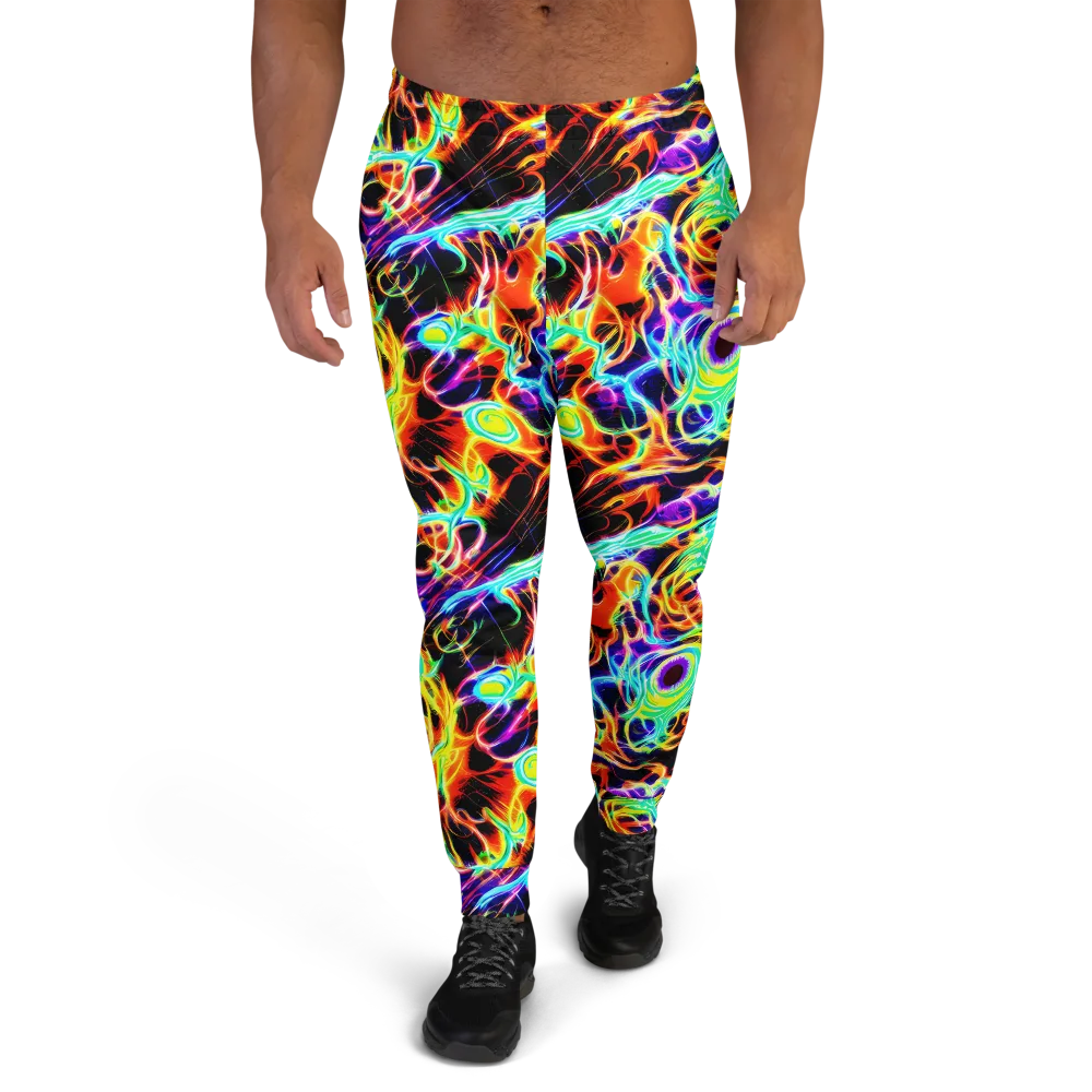 Nightflash on Men's Joggers — Front