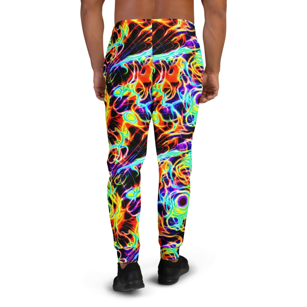 Nightflash on Men's Joggers — Back