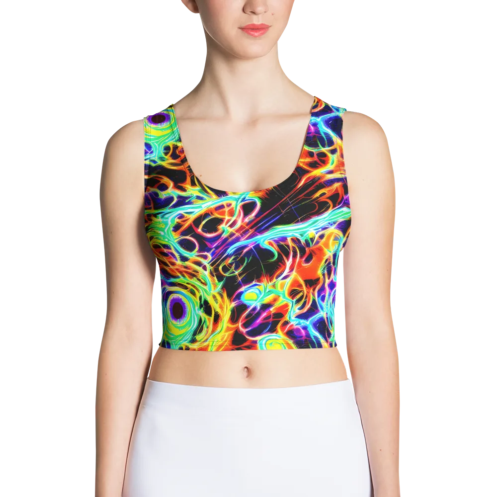 Nightflash on Crop Top — Front