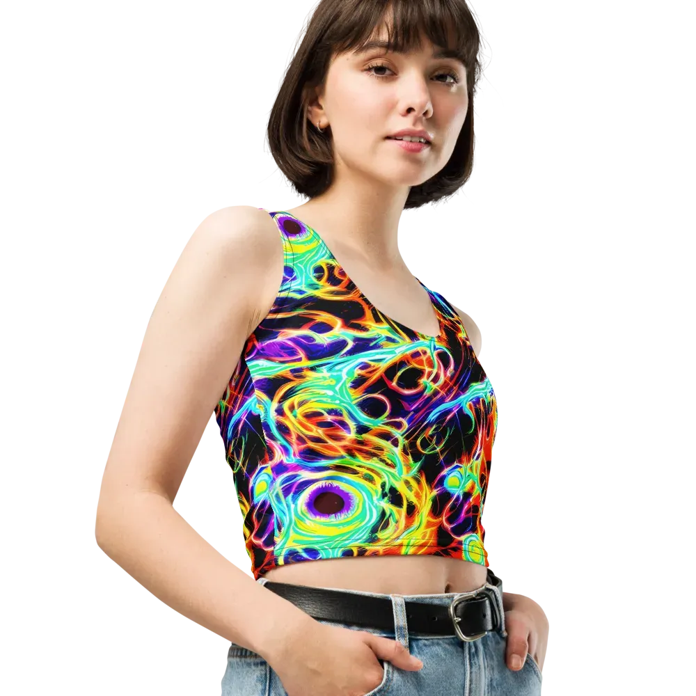 Nightflash on Crop Top — Right Front