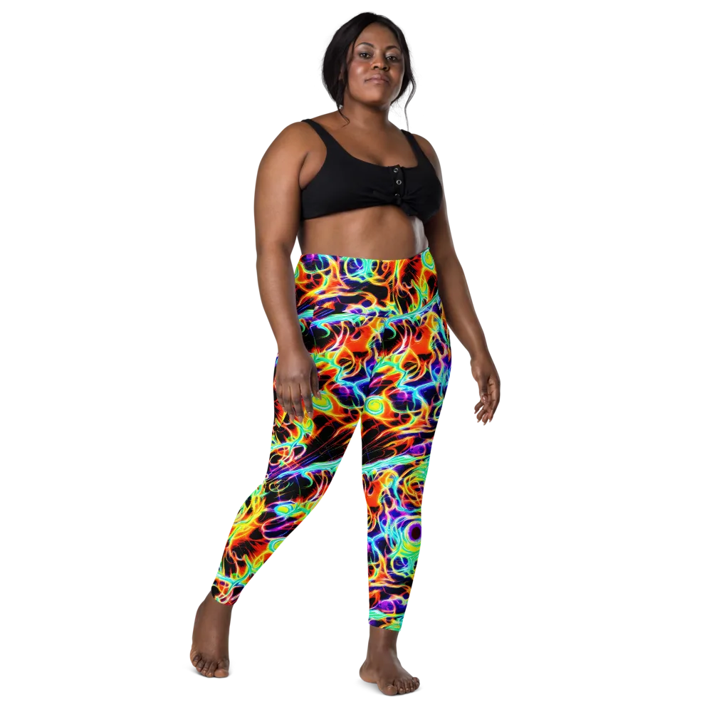 Nightflash on Leggings with Pockets — Front