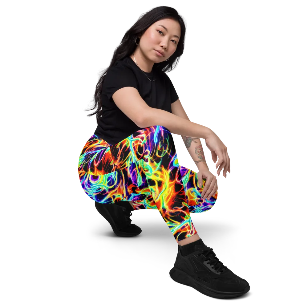 Nightflash on Leggings with Pockets — Right Front