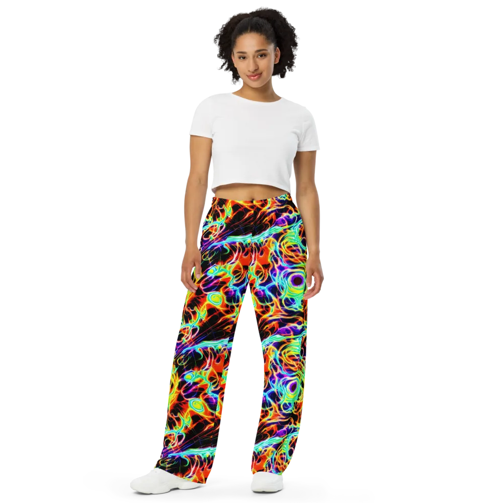 Nightflash on Wide-Leg Pants — Front