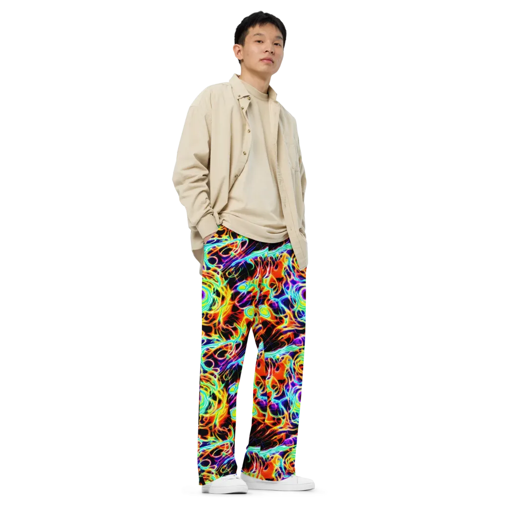 Nightflash on Wide-Leg Pants — Right Front