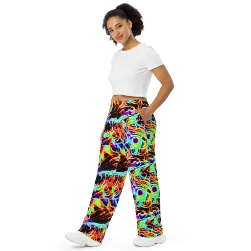 Nightflash on a Wide-Leg Pants