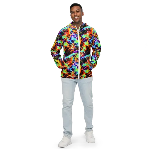 Nightflash on a Men's Windbreaker