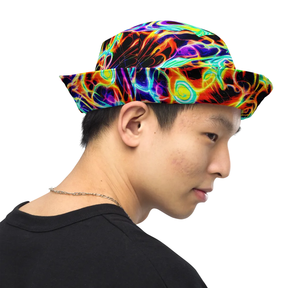 Nightflash on Reversible Bucket Hat — Right Outside