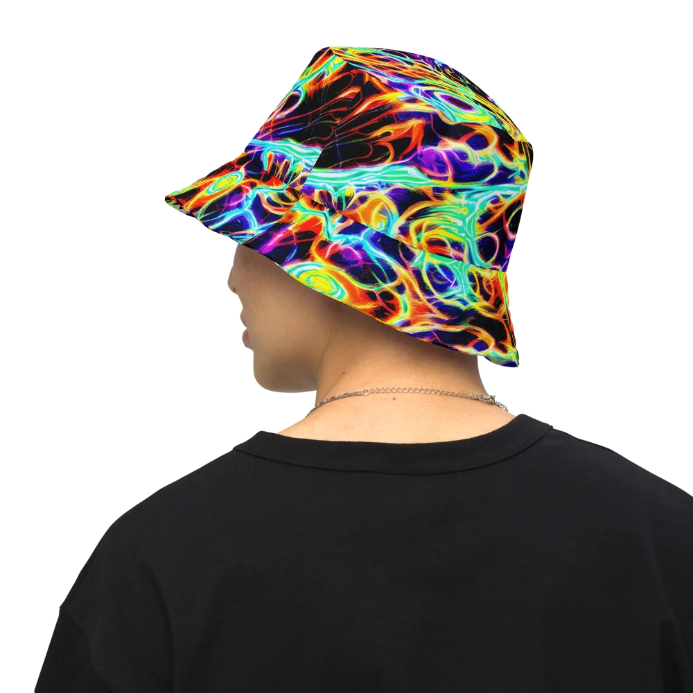 Nightflash on Reversible Bucket Hat — Back Inside