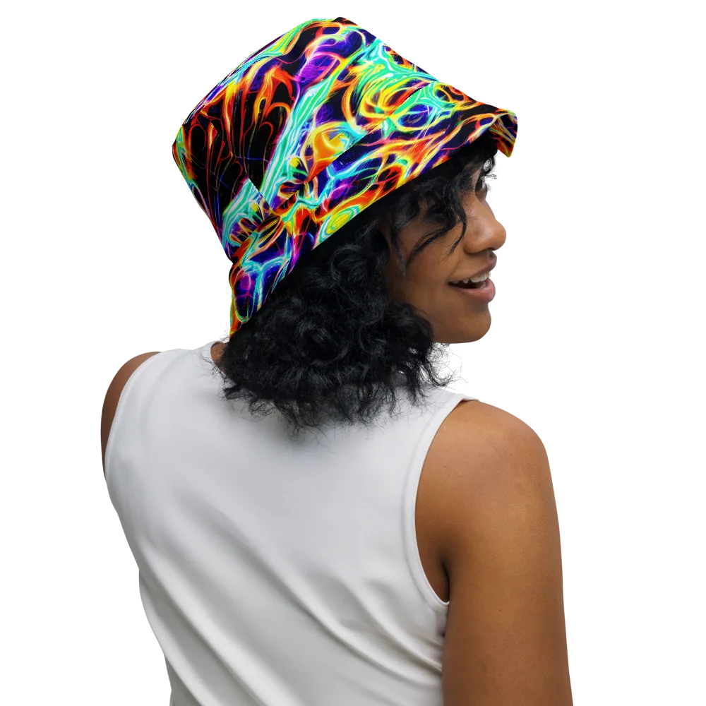 Nightflash on Reversible Bucket Hat — Right Outside