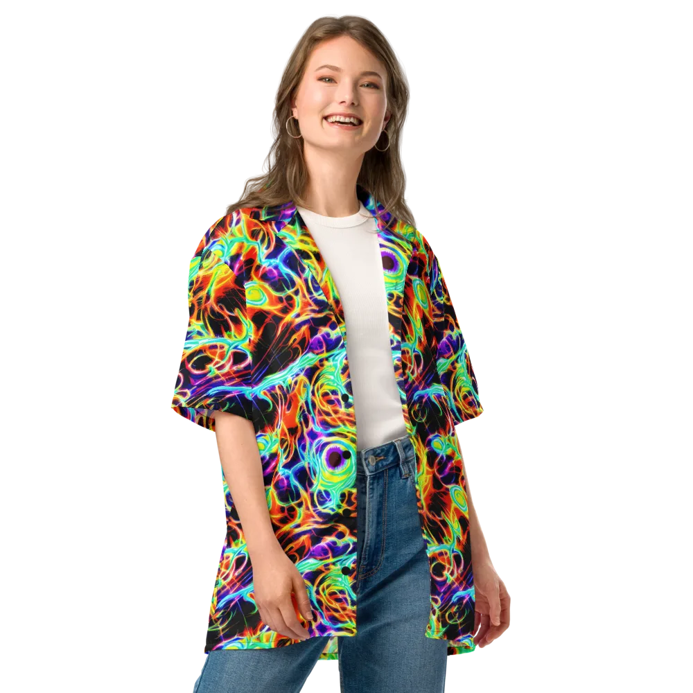 Nightflash on Button Shirt — Front