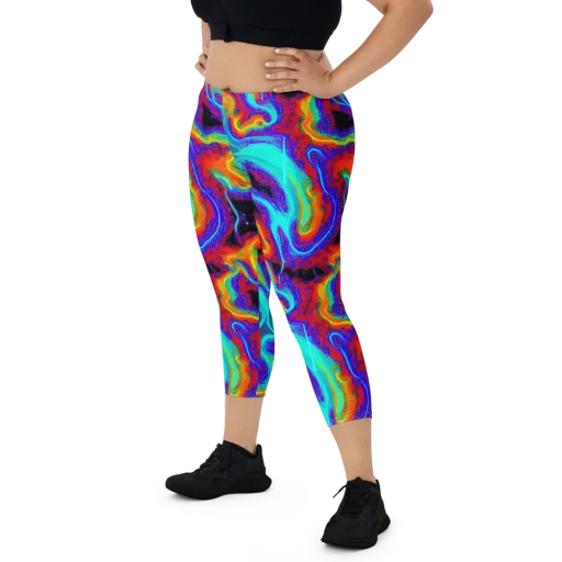 Sonic Waters on a Capri Leggings