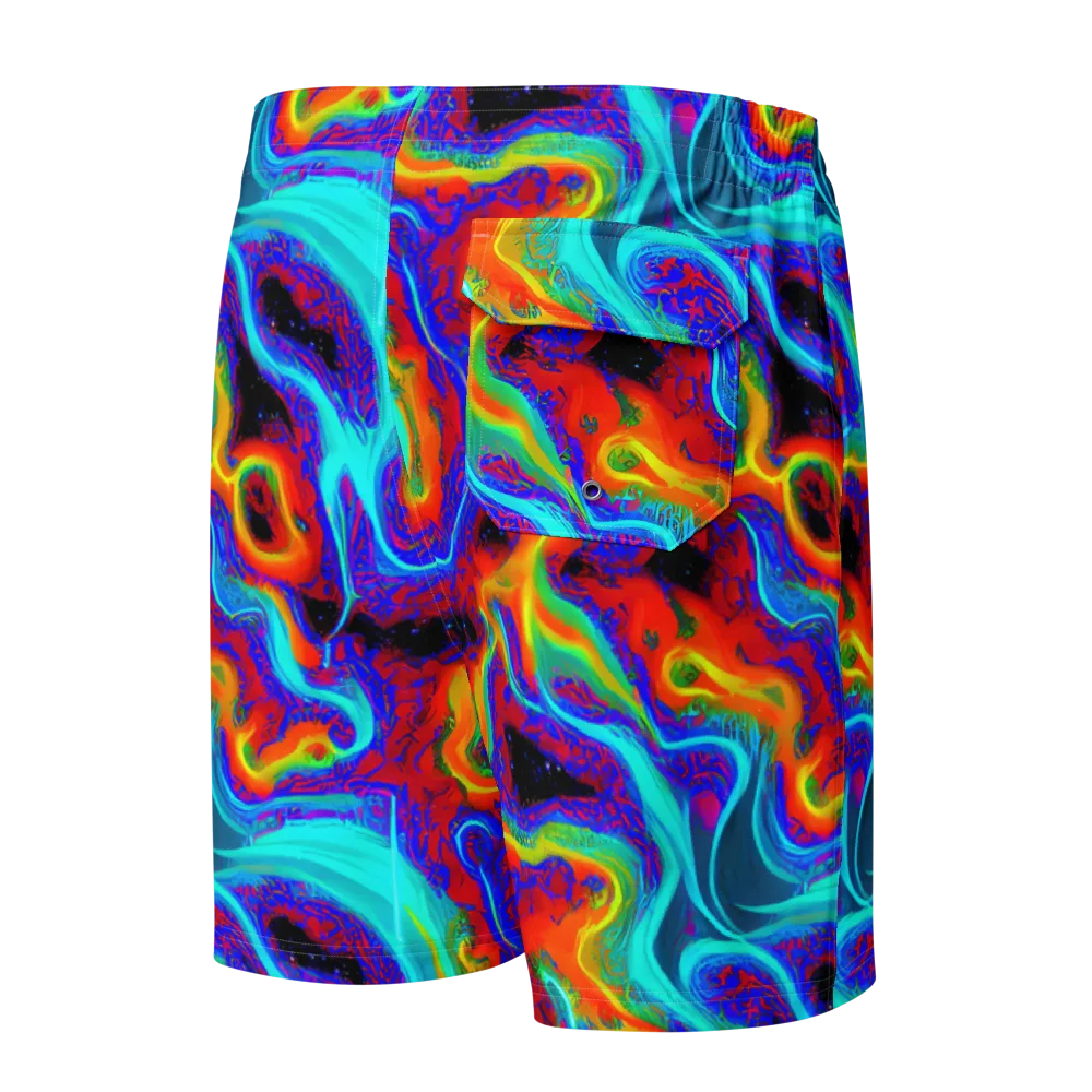 Sonic Waters on Men's Board Shorts — Back