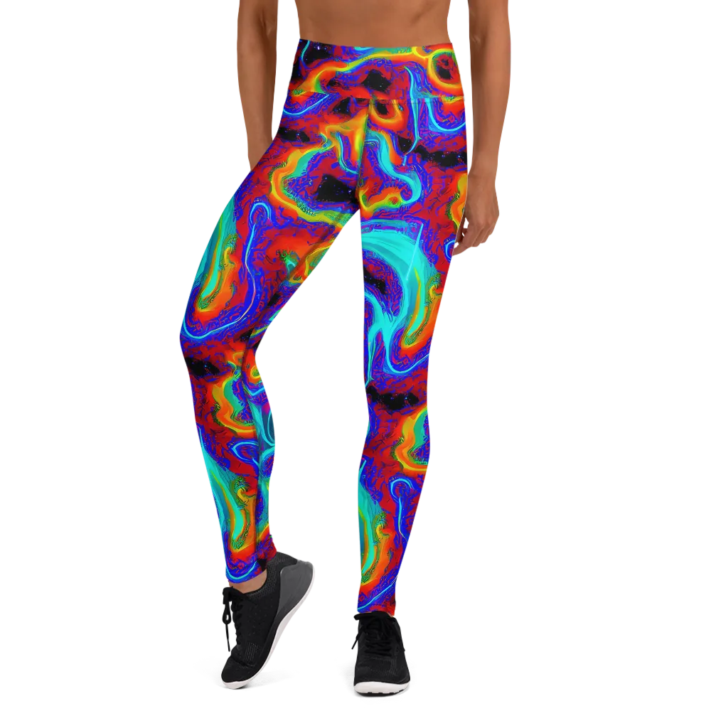 Sonic Waters on Yoga Leggings — Front