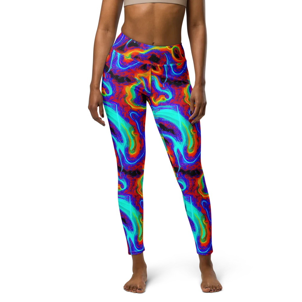 Sonic Waters on Yoga Leggings — Front