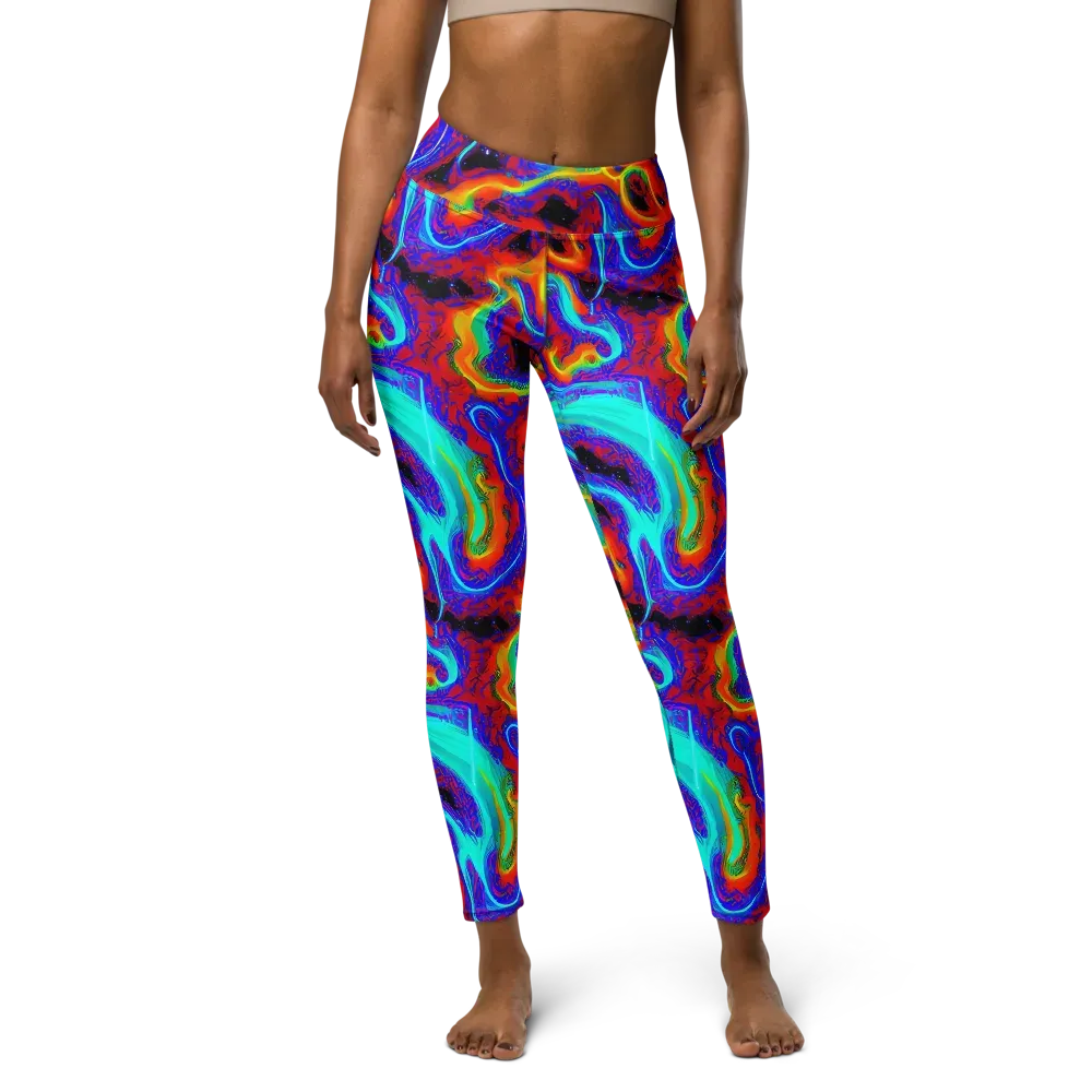 Sonic Waters on Yoga Leggings — Front