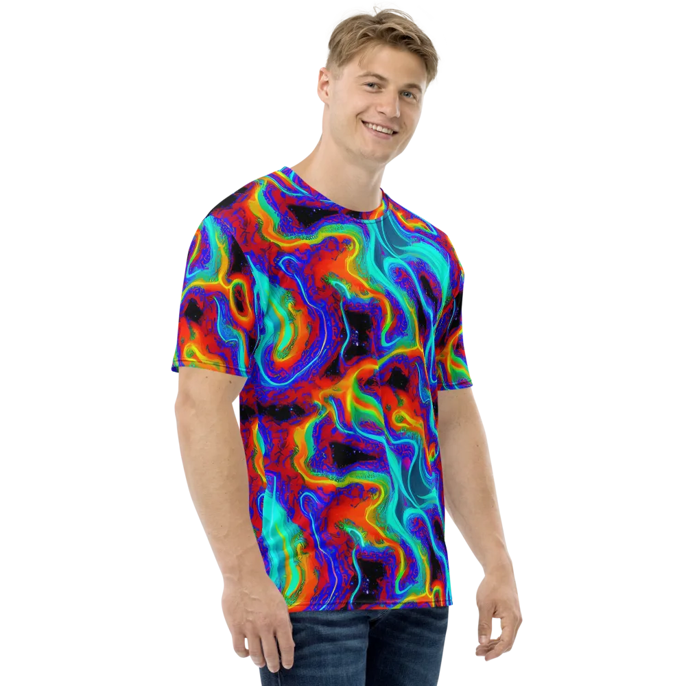 Sonic Waters on Men's Crew Neck T-Shirt — Right