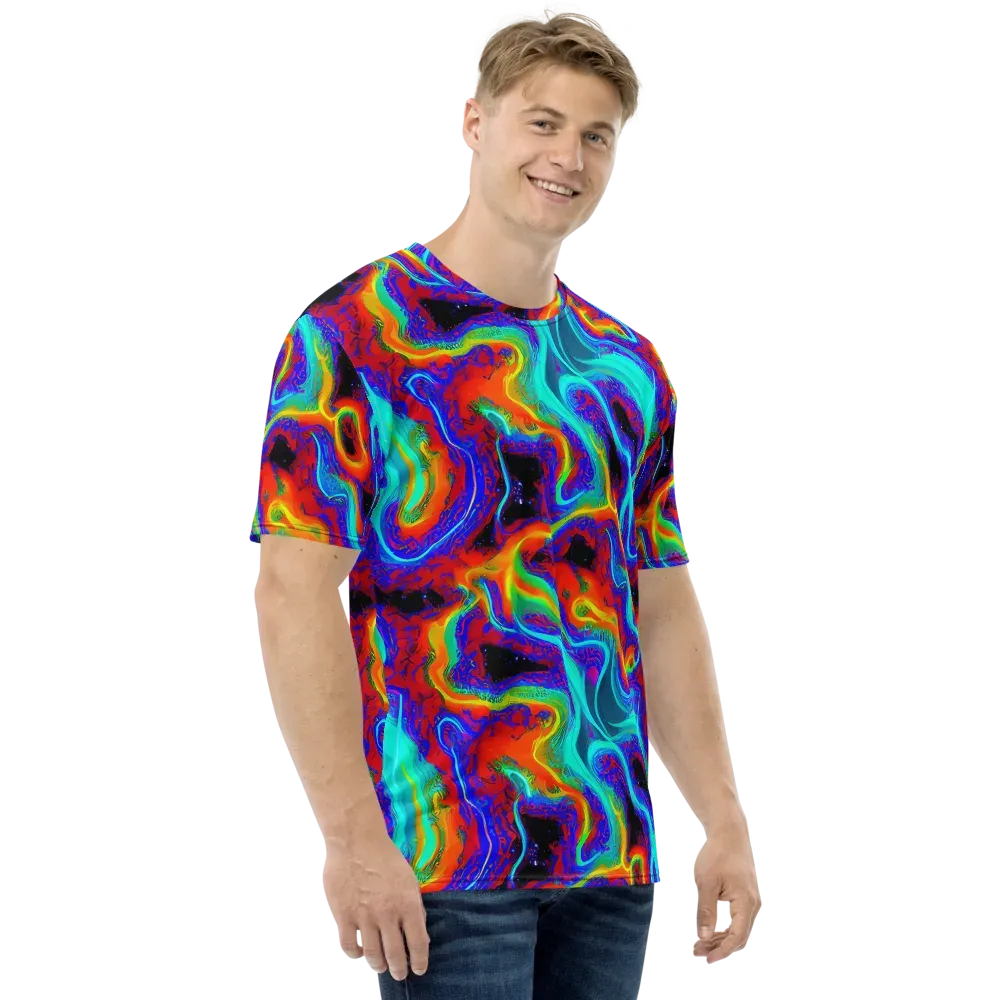 Sonic Waters on Men's Crew Neck T-Shirt — Right