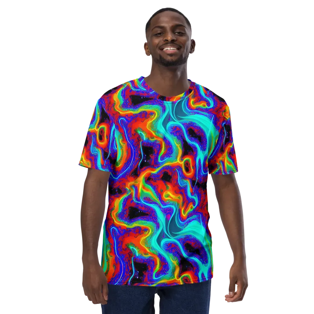 Sonic Waters on Men's Crew Neck T-Shirt — Front