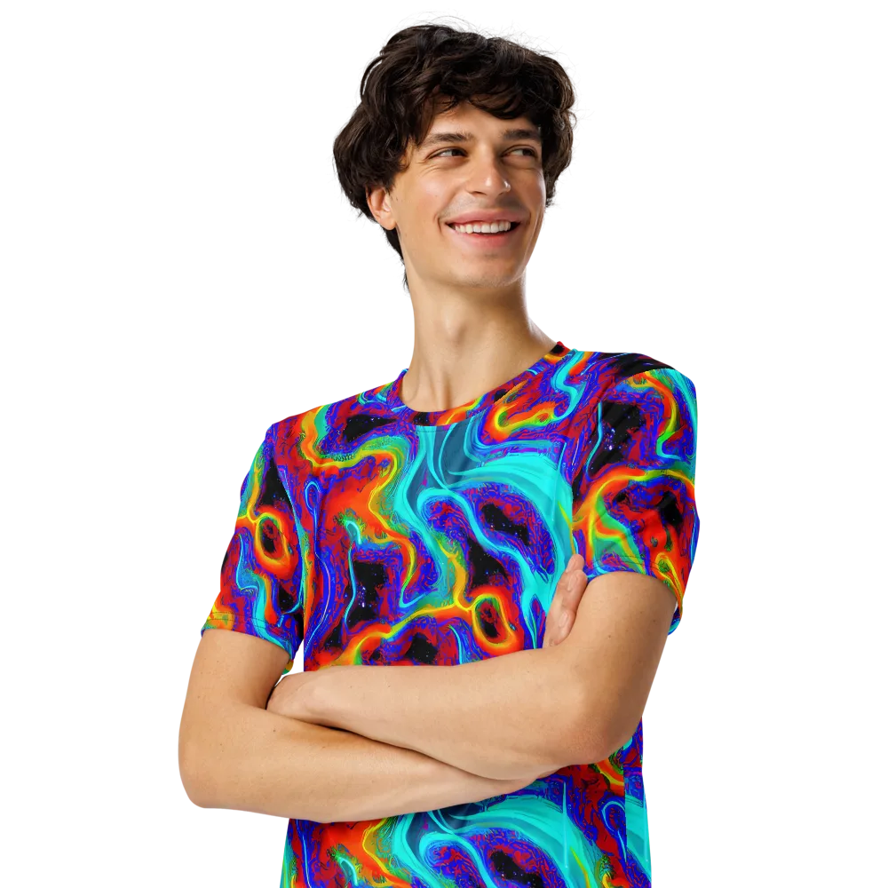 Sonic Waters on Men's Crew Neck T-Shirt — Left Front