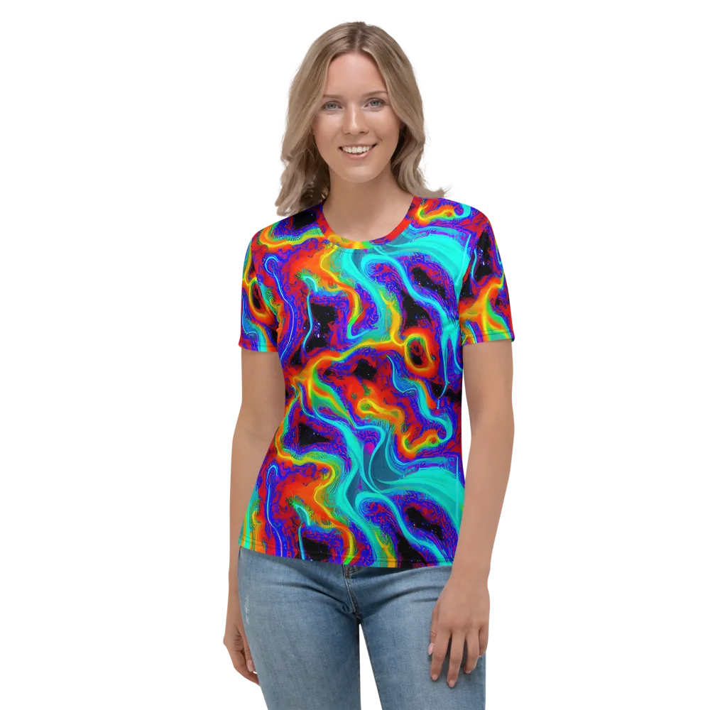 Sonic Waters on Women's Crew Neck T-Shirt — Front