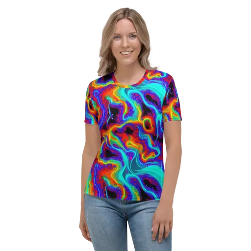 Sonic Waters on a Women's Crew Neck T-Shirt