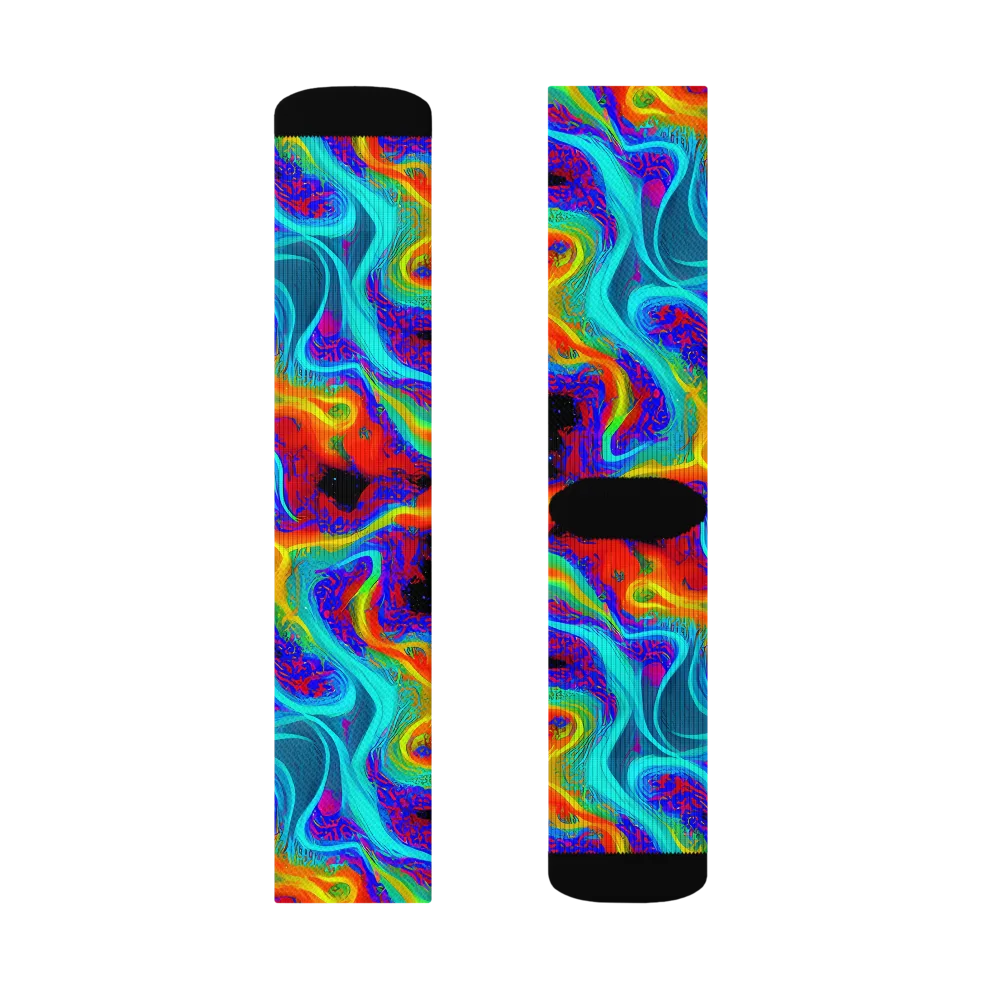 Sonic Waters on Socks — Left Sock