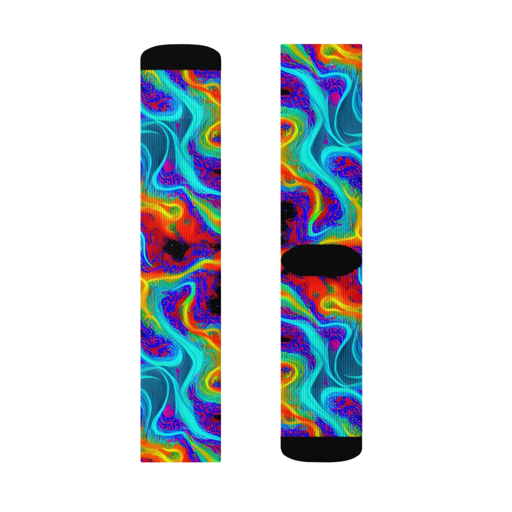 Sonic Waters on Socks — Right Sock