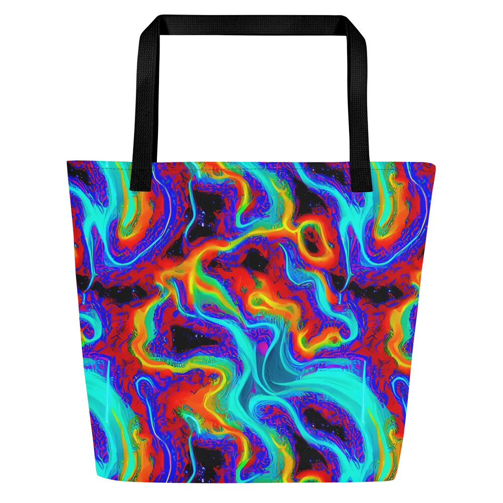 Sonic Waters on Large Tote Bag W/ Pocket — Front