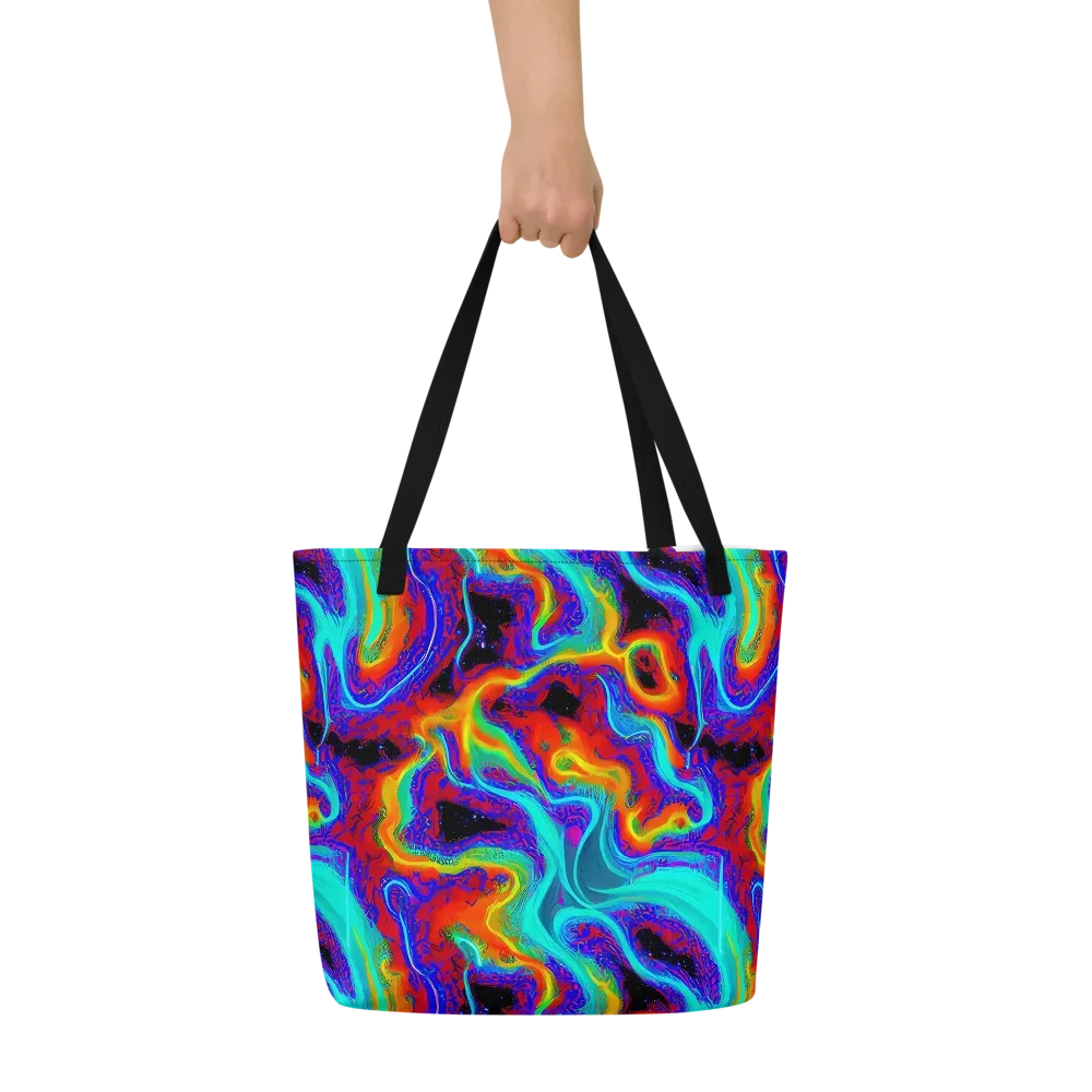 Sonic Waters on Large Tote Bag W/ Pocket — Front