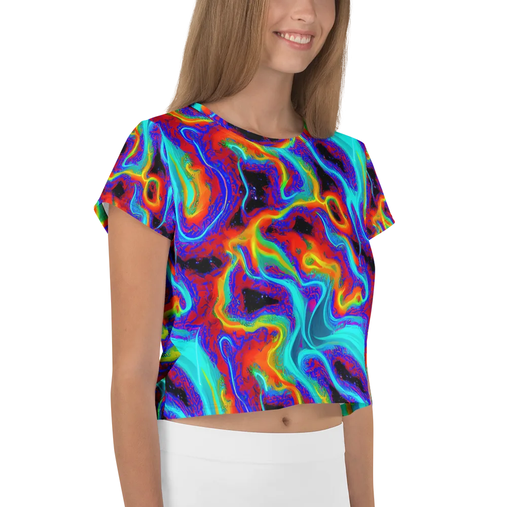 Sonic Waters on Crop Tee — Right