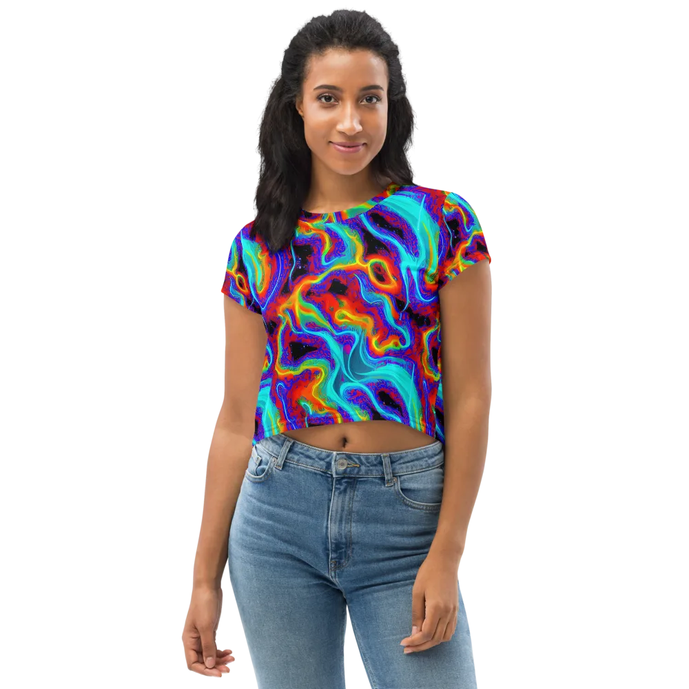 Sonic Waters on Crop Tee — Front
