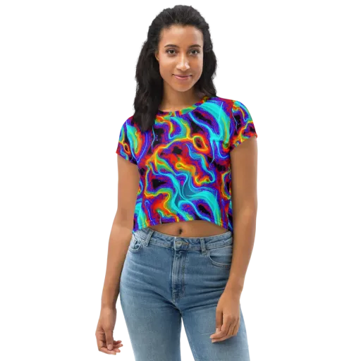 Sonic Waters on a Crop Tee