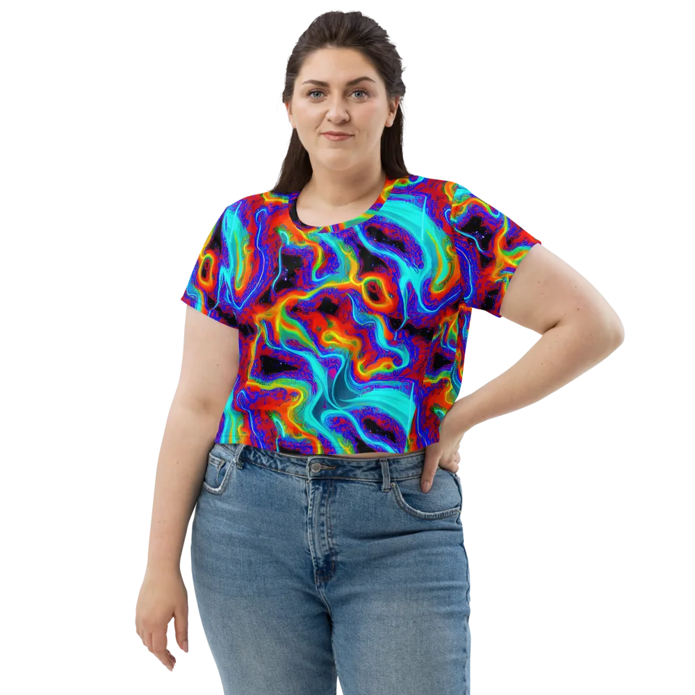 Sonic Waters on Crop Tee — Front