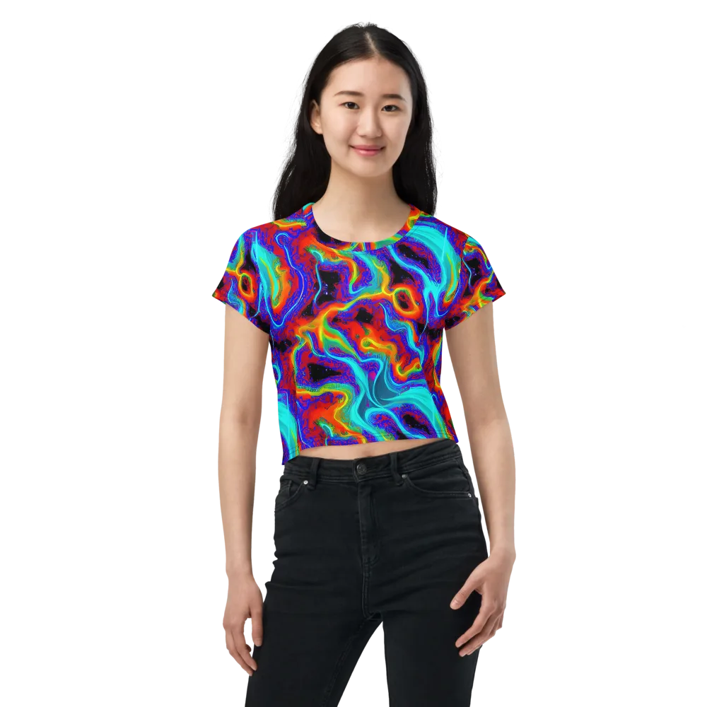 Sonic Waters on Crop Tee — Front