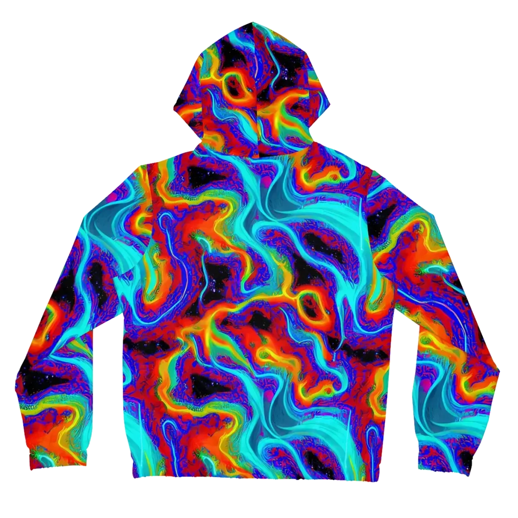 Sonic Waters on Women's Full-Zip Hoodie — Back