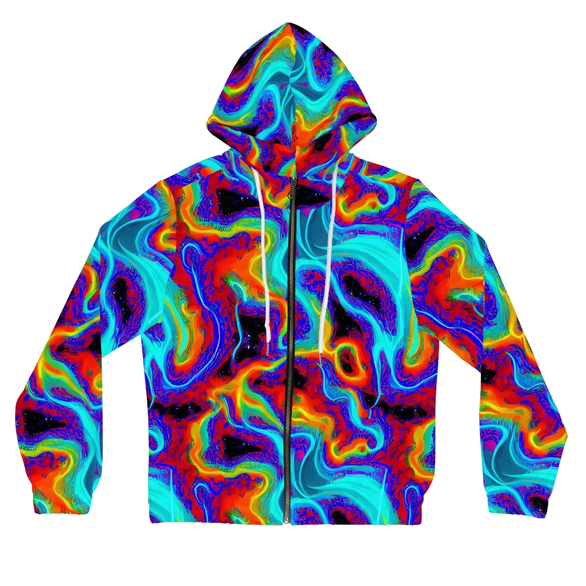 Sonic Waters on Women's Full-Zip Hoodie — Front