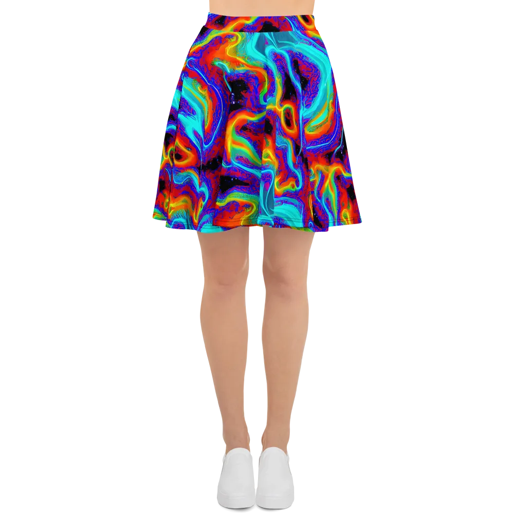 Sonic Waters on Skater Skirt — Front
