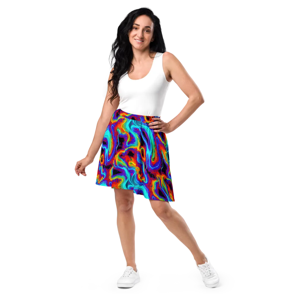 Sonic Waters on Skater Skirt — Front
