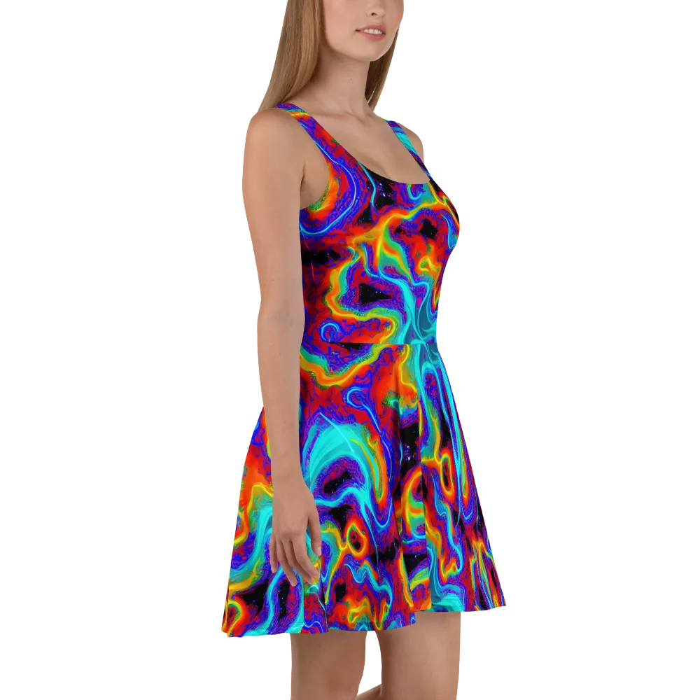 Sonic Waters on Skater Dress — Right